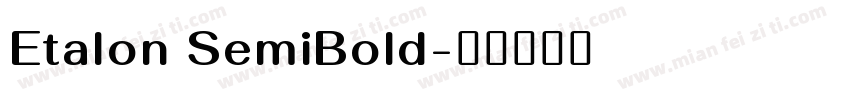 Etalon SemiBold字体转换